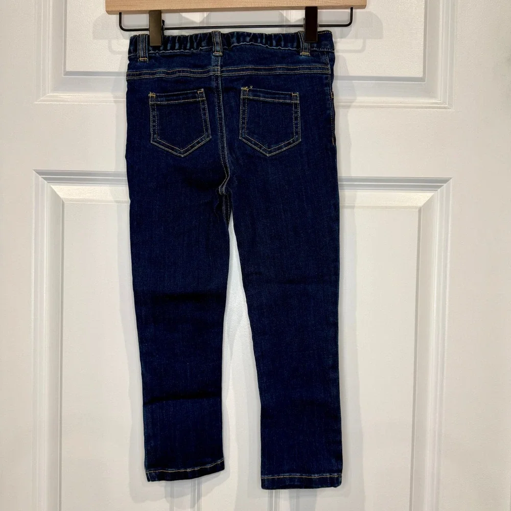 Garanimals Girls‎ Dark Wash Denim Jeans Size 5T Elastic Waist Casual Kids - Picture 3 of 4